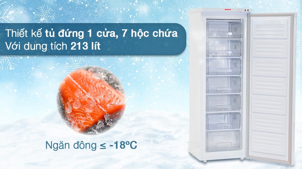 Tủ đông Sanaky 213 lít TD.VH230VD – ảnh 2