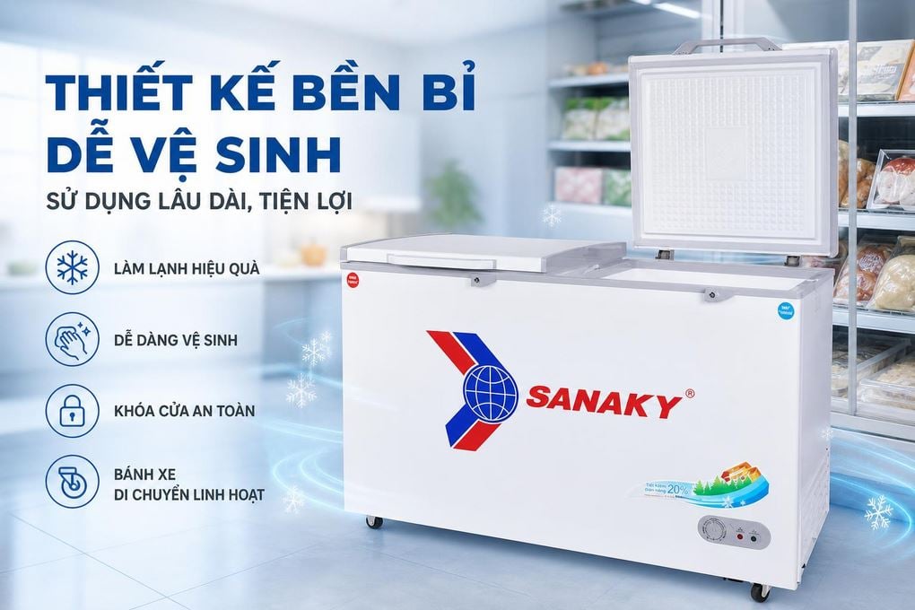 Tủ đông Sanaky VH-5699W1 Tủ đông Sanaky VH-5699W1