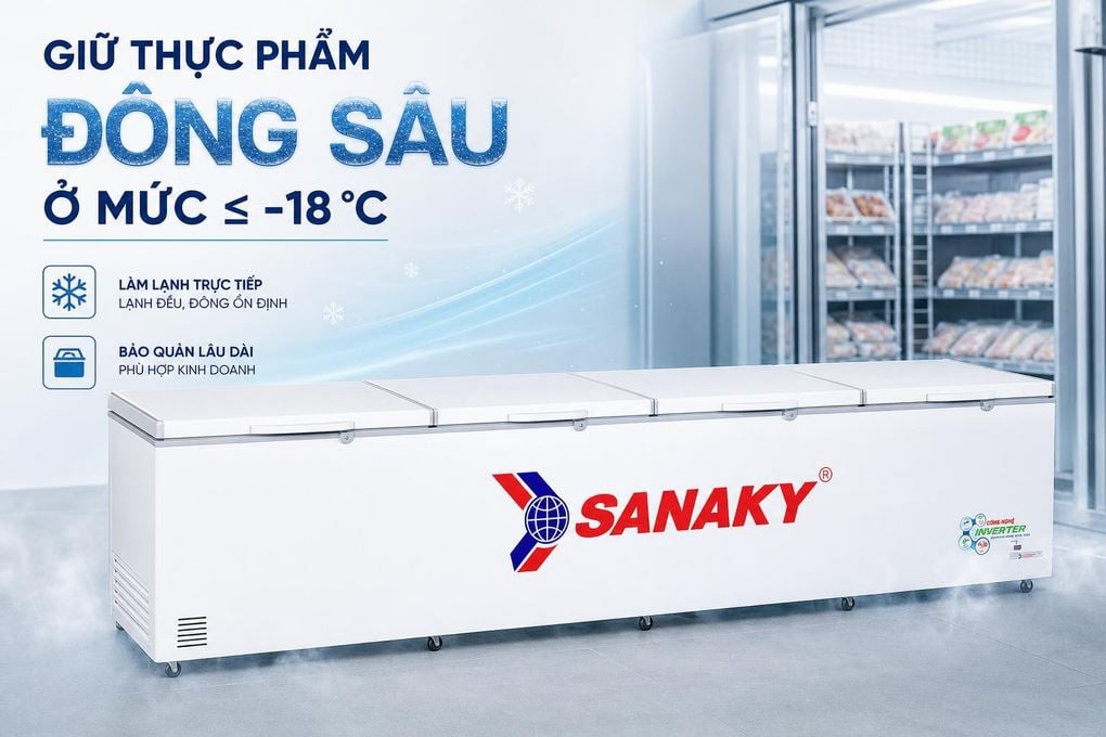 Tủ đông Sanaky VH-2399HY3 - hình ảnh thực tế