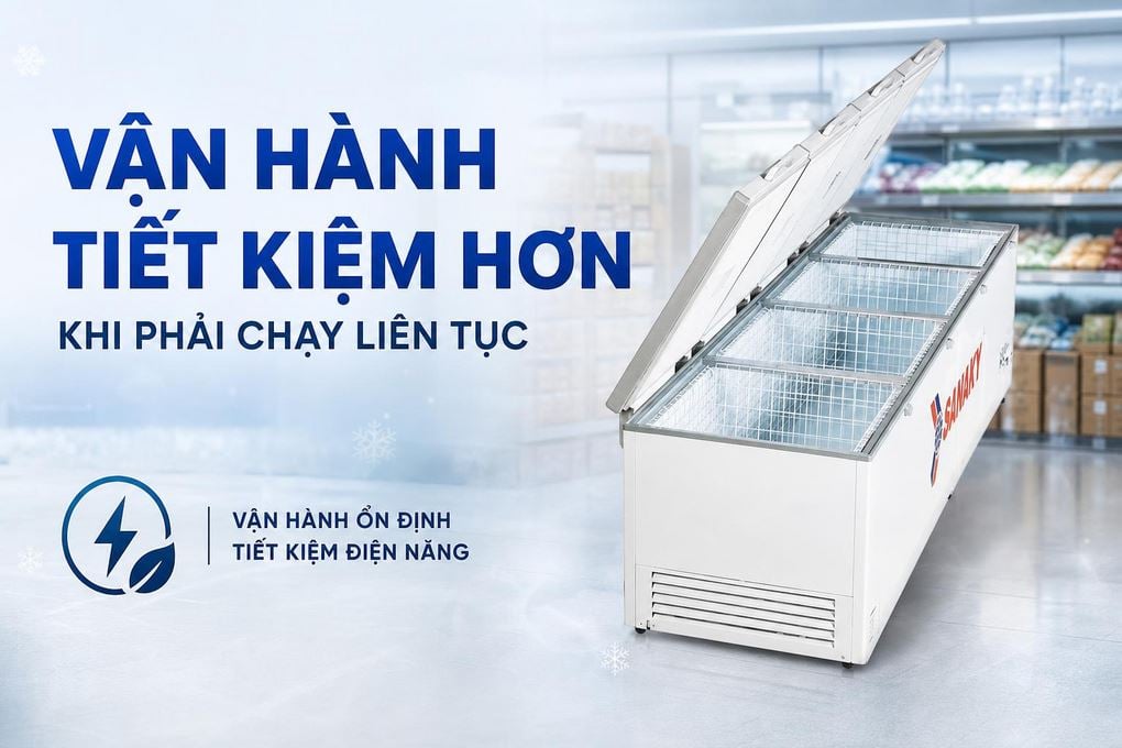 Tủ đông Sanaky VH-2399HY3 - bên trong