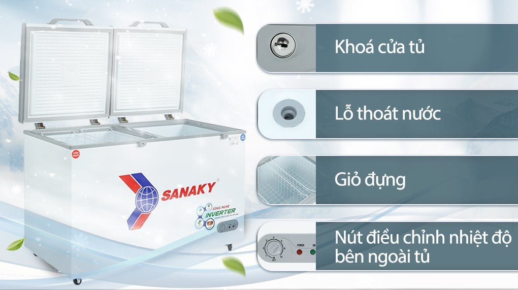 Tủ đông Sanaky Inverter 365 Lít VH-5699W3 – ảnh 6
