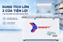 Tủ đông Sanaky Inverter 410 lít VH-5699HY4K ảnh 2