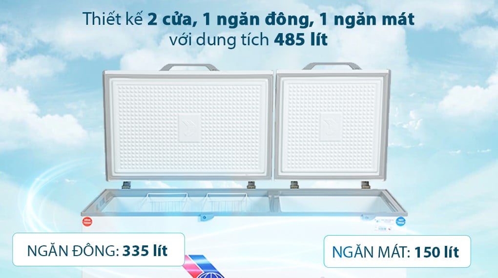Tủ đông Sanaky Inverter 485 lít VH-6699W3 – ảnh 2