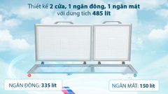 Tủ đông Sanaky Inverter 485 lít VH-6699W3 ảnh 2