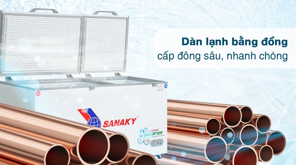 Tủ đông Sanaky Inverter 485 lít VH-6699W3 – ảnh 4