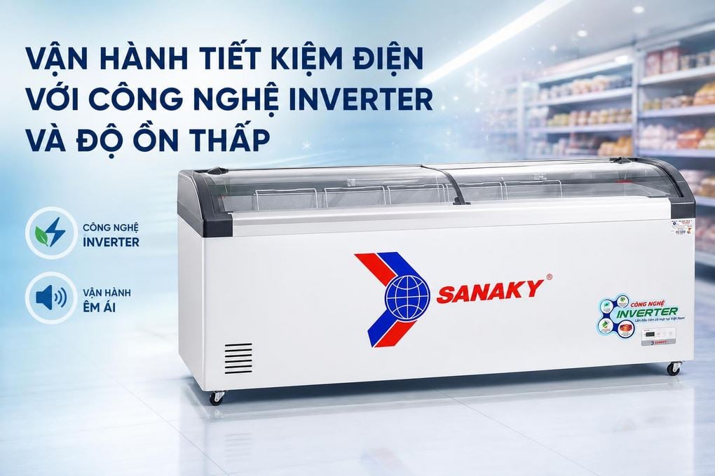Tủ đông Sanaky VH-1099K3A - bên trong