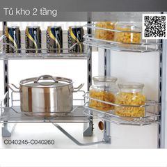 Tủ kho 2 tầng Eurogold CP040260 - Inox, 60cm ảnh 2