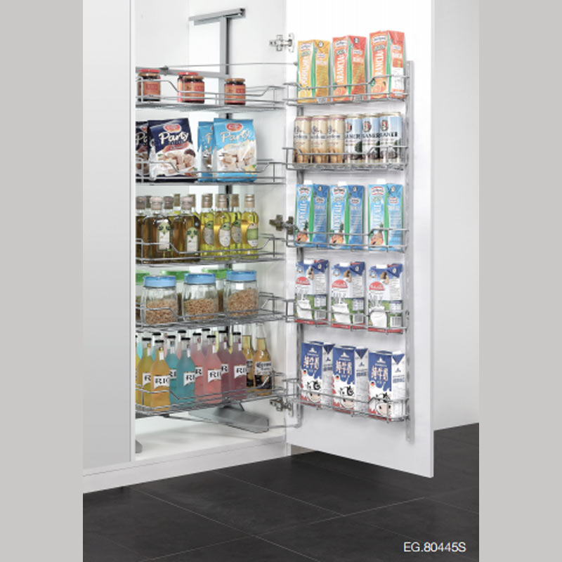 Tủ kho 4 tầng Eurogold EG80445 - Inox mạ crom, 45cm