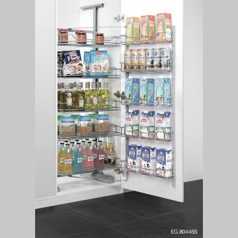 Tủ kho 4 tầng Eurogold EG80445 - Inox mạ crom, 45cm