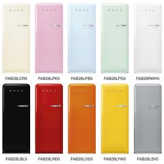 Tủ lạnh Smeg Inverter 270 lít FAB28 màu trơn ảnh 4