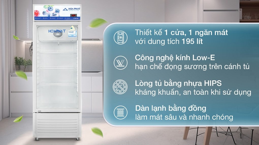 Tủ mát Hoà Phát 195 lít HSR D6195 – ảnh 2