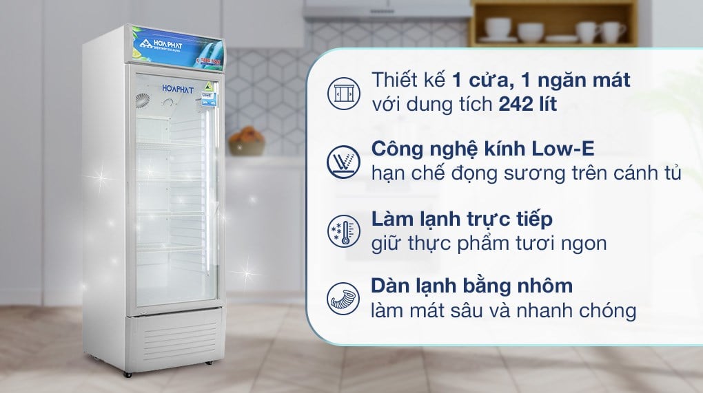 Tủ mát Hoà Phát 242 lít HSR S6242 – ảnh 2