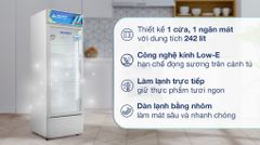 Tủ mát Hoà Phát 242 lít HSR S6242 ảnh 2
