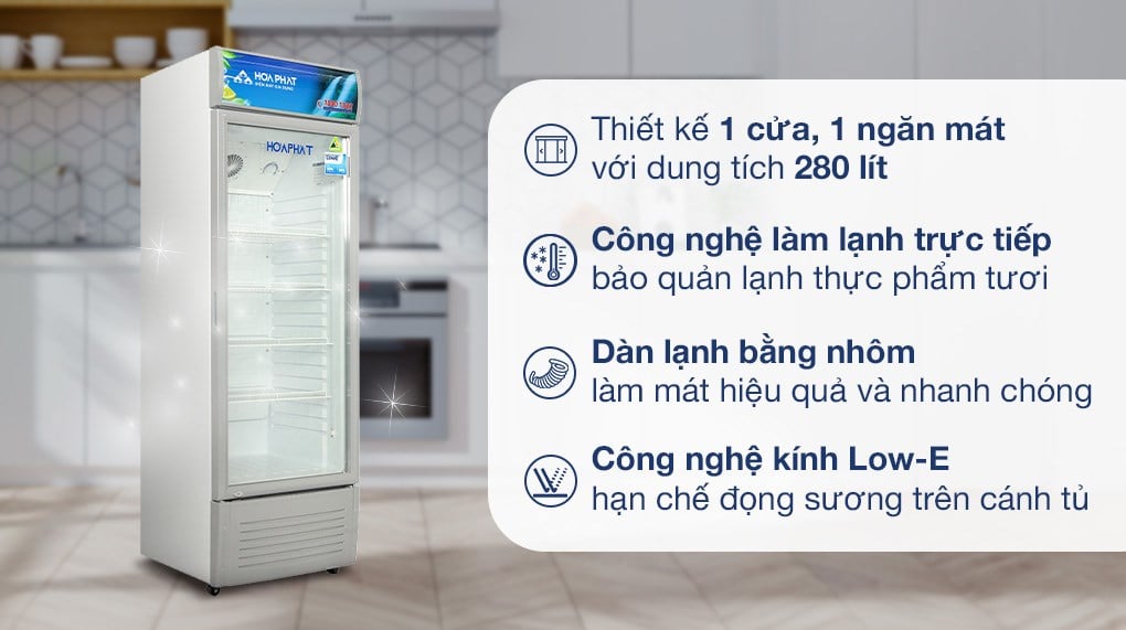 Tủ mát Hoà Phát 280 lít HSR S6280 – ảnh 2