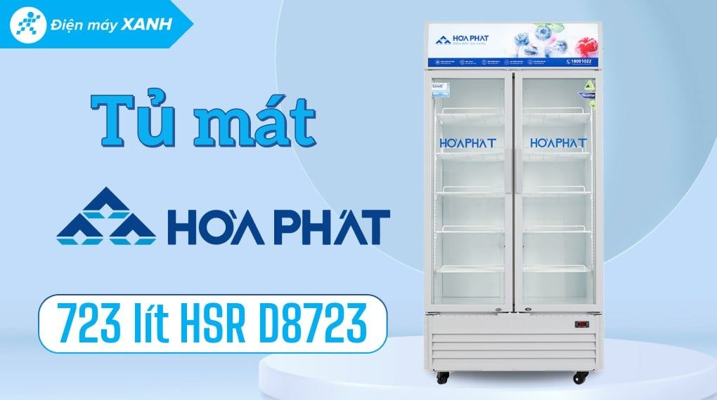  Tủ mát 2 cánh Hòa Phát Inverter 723 lít HSR D8723 