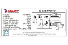 Tủ mát Sanaky Inverter 240 Lít VH-308K3L ảnh 2