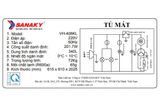  Tủ mát Sanaky 340 Lít VH-408KL 