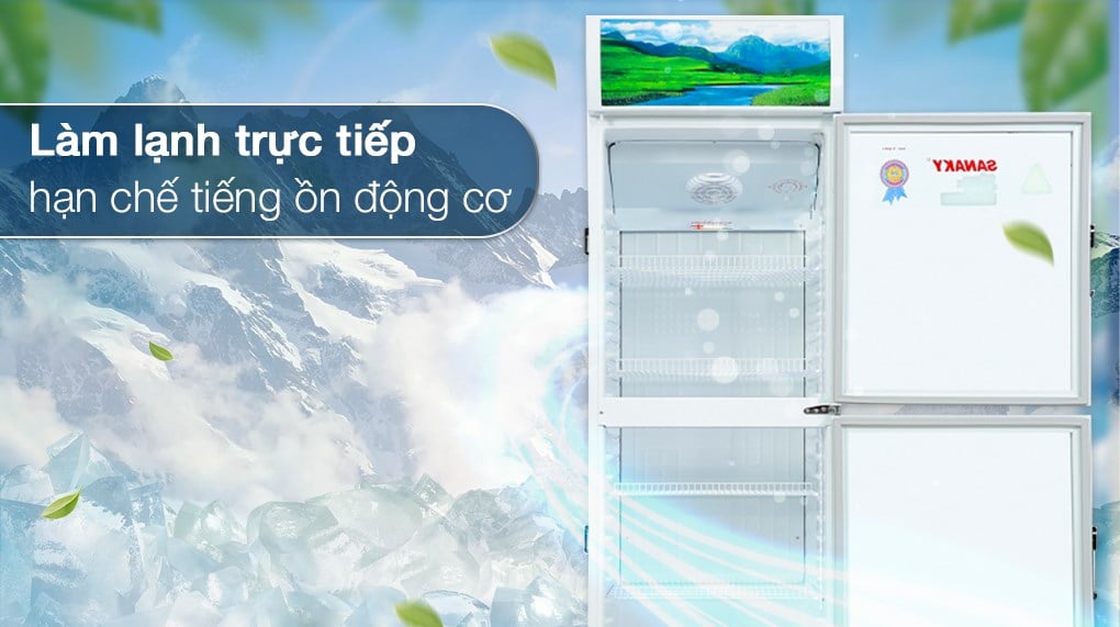 Tủ mát 2 cánh Sanaky Inverter 340 lít VH-408W3L – ảnh 3
