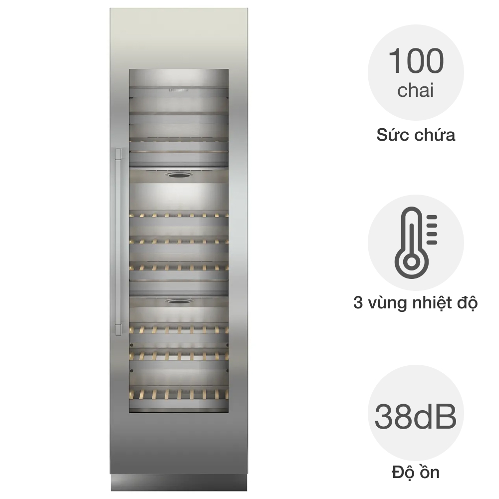 Tủ bảo quản rượu vang Liebherr EWT 9275 Monolith 100 chai âm tủ