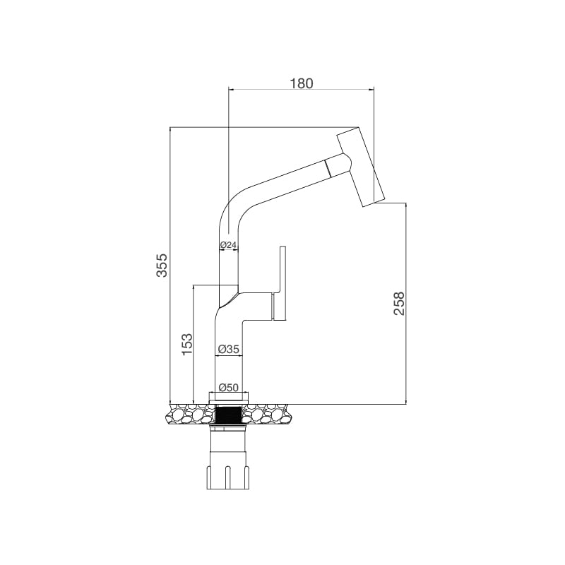 Vòi rửa chén nóng lạnh dây rút đồng thau chrome Malloca K2206CR - Lắp đặt và phối chậu Vòi rửa chén nóng lạnh dây rút đồng thau chrome Malloca K2206CR - Lắp đặt và phối chậu