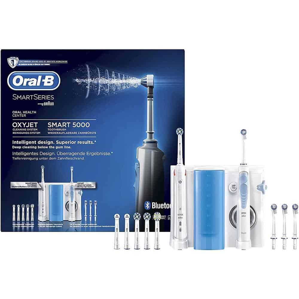 Bàn Chải Điện Oral-B Oral Health CenterSmart 5000 Và Tăm Nước OxyJet