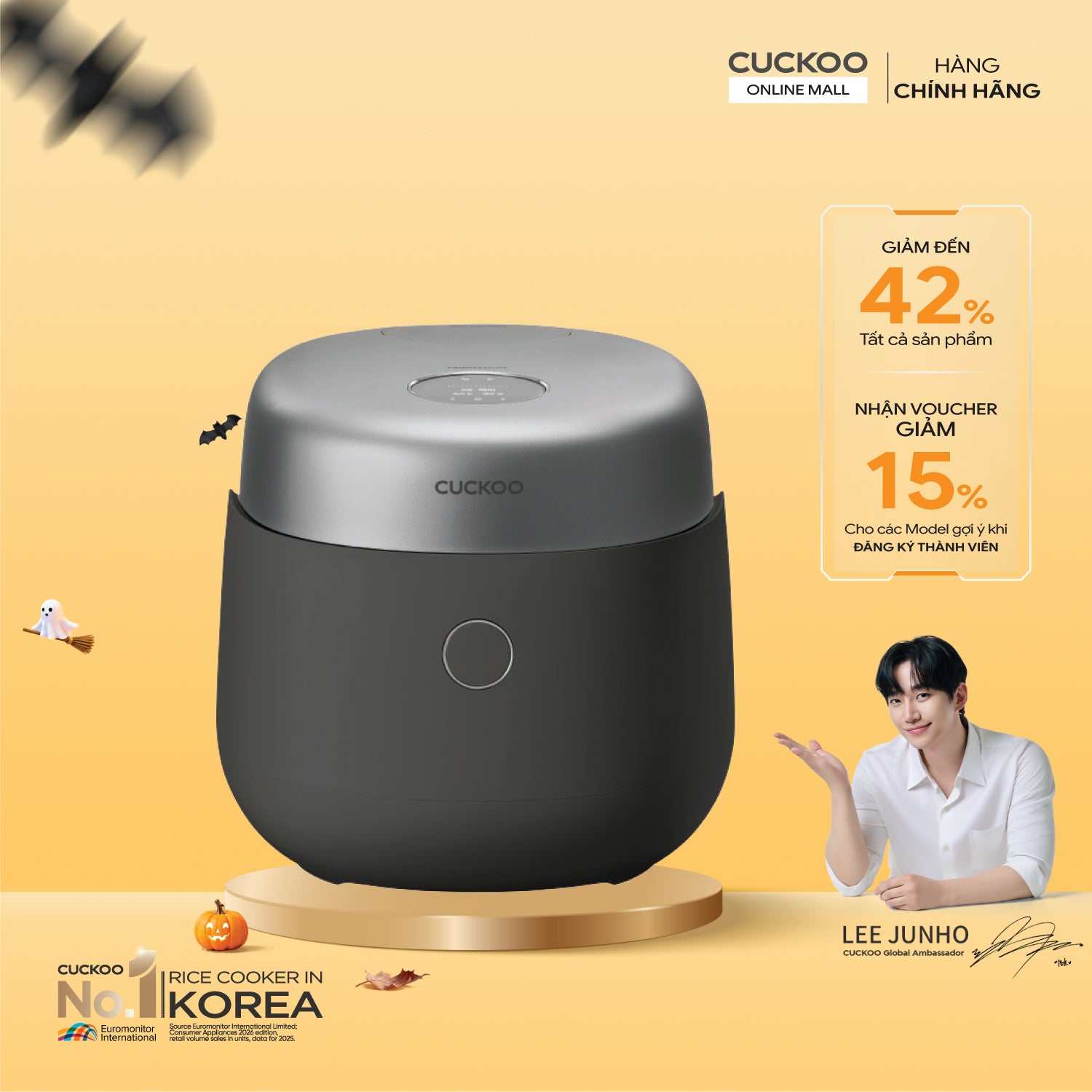 Nồi cơm điện tử áp suất kép cao tần 1.8 lít Cuckoo CRP-NHTR1010FB