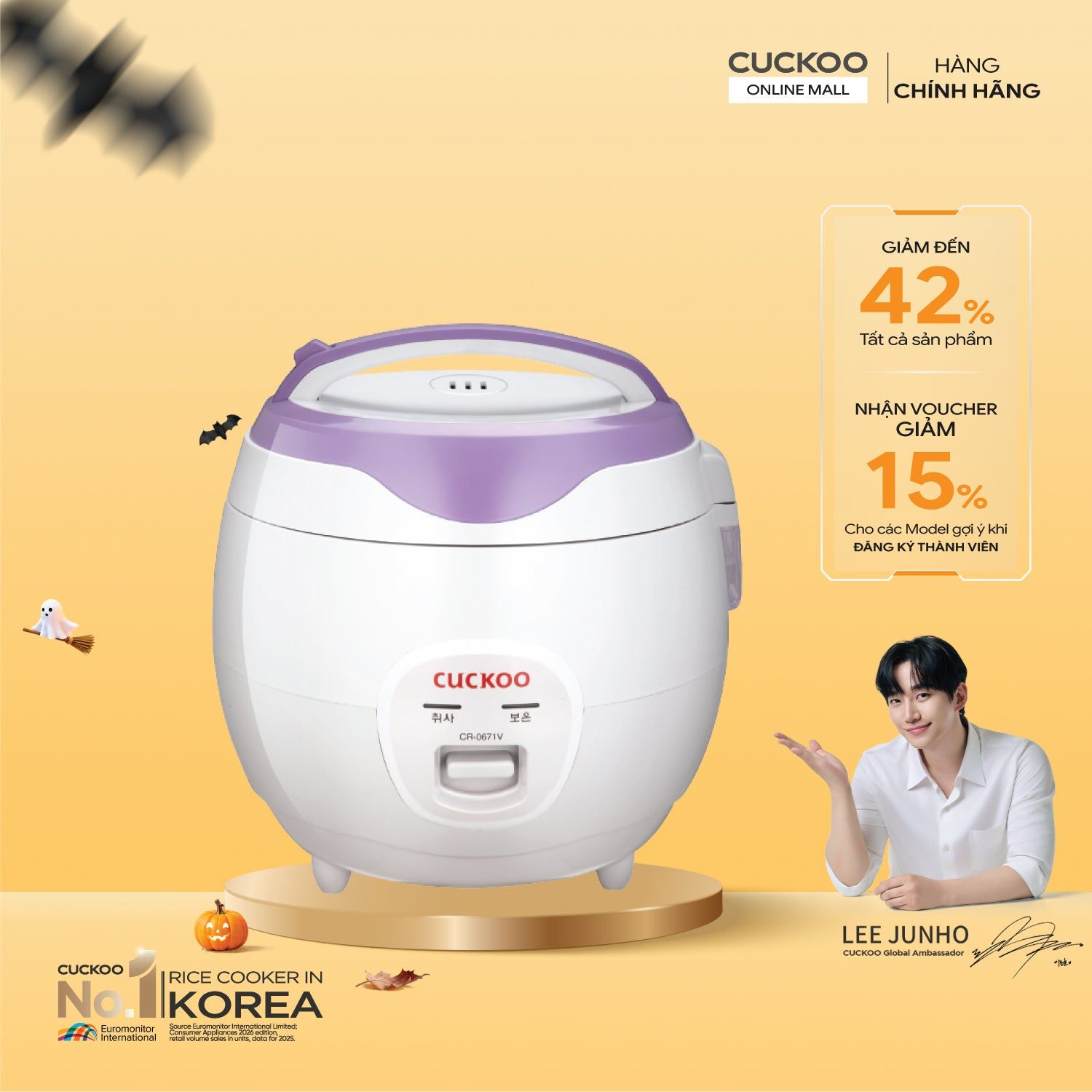 Nồi cơm điện 1.08 lít Cuckoo CR-0671/VWVNCV
