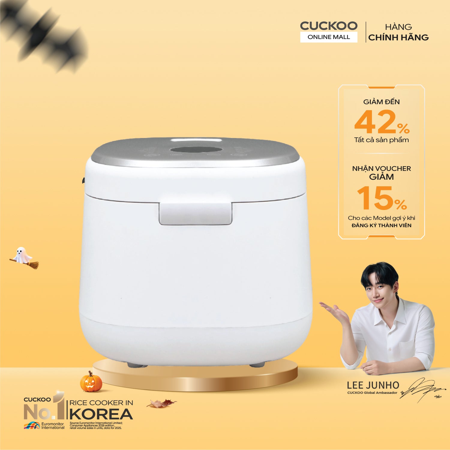Nồi cơm điện tử 1.8 lít Cuckoo CR-1060F/WHWHCRCKV