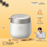  Nồi cơm điện tử áp suất kép cao tần 1.08 lít Cuckoo CRP-NHTR0610FGW 