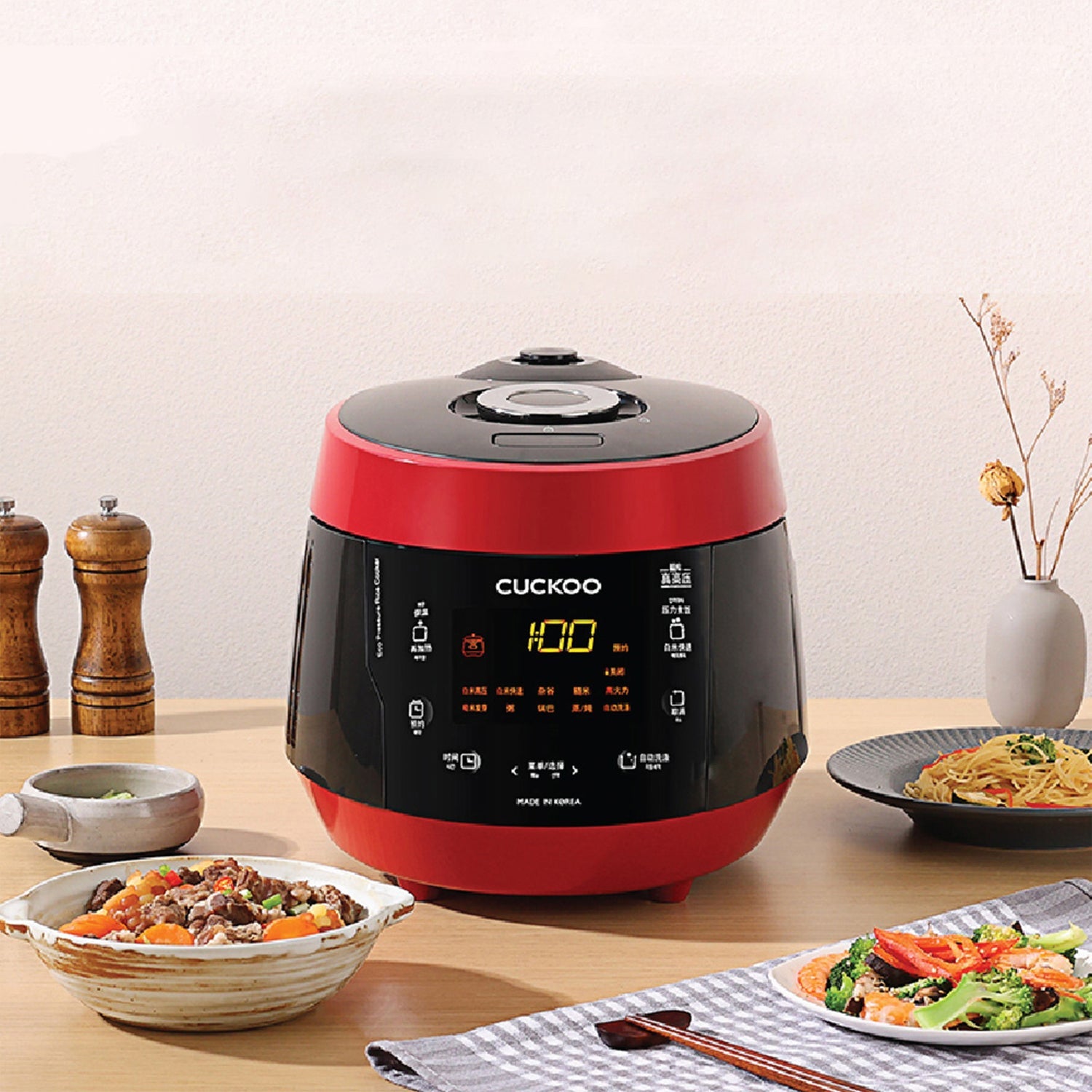 Nồi cơm điện tử áp suất 1.08 lít Cuckoo CRP-PK0600F/BKRDVN – ảnh 3
