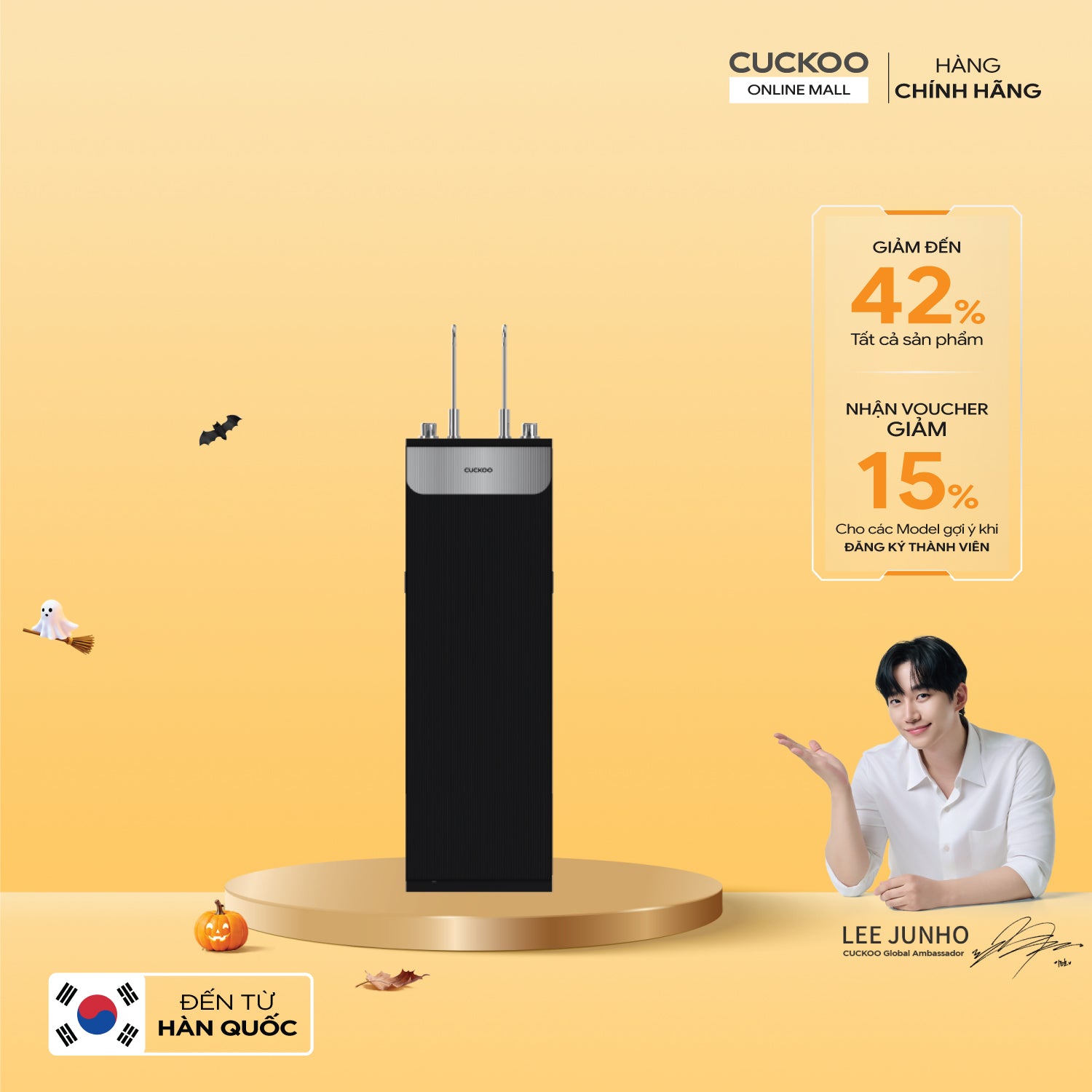 Máy lọc nước nóng lạnh 12 lõi Cuckoo K-Pure Signature CP-ARPV1201S/BKCRVNCV