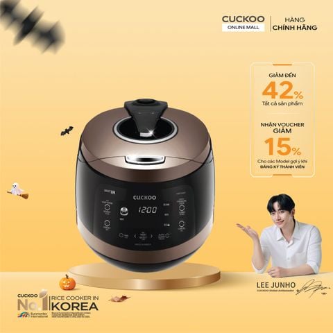 Nồi cơm điện tử áp suất cao tần 1.8 lít Cuckoo CRP-HWF1000F/BKBRVN