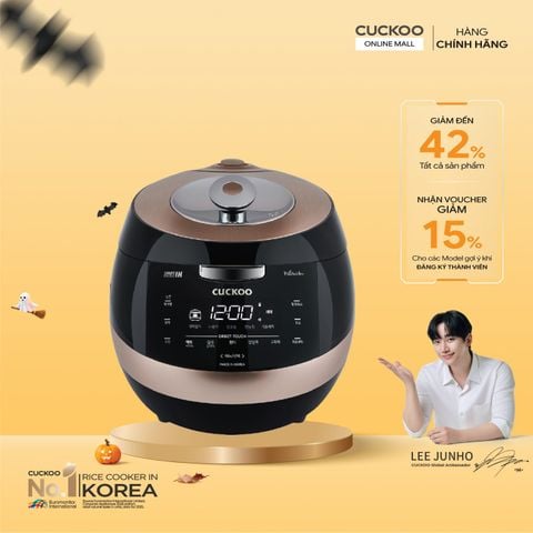 Nồi cơm điện tử áp suất cao tần 1.8 lít Cuckoo CRP-AHXB1008F/BKBRVNCV