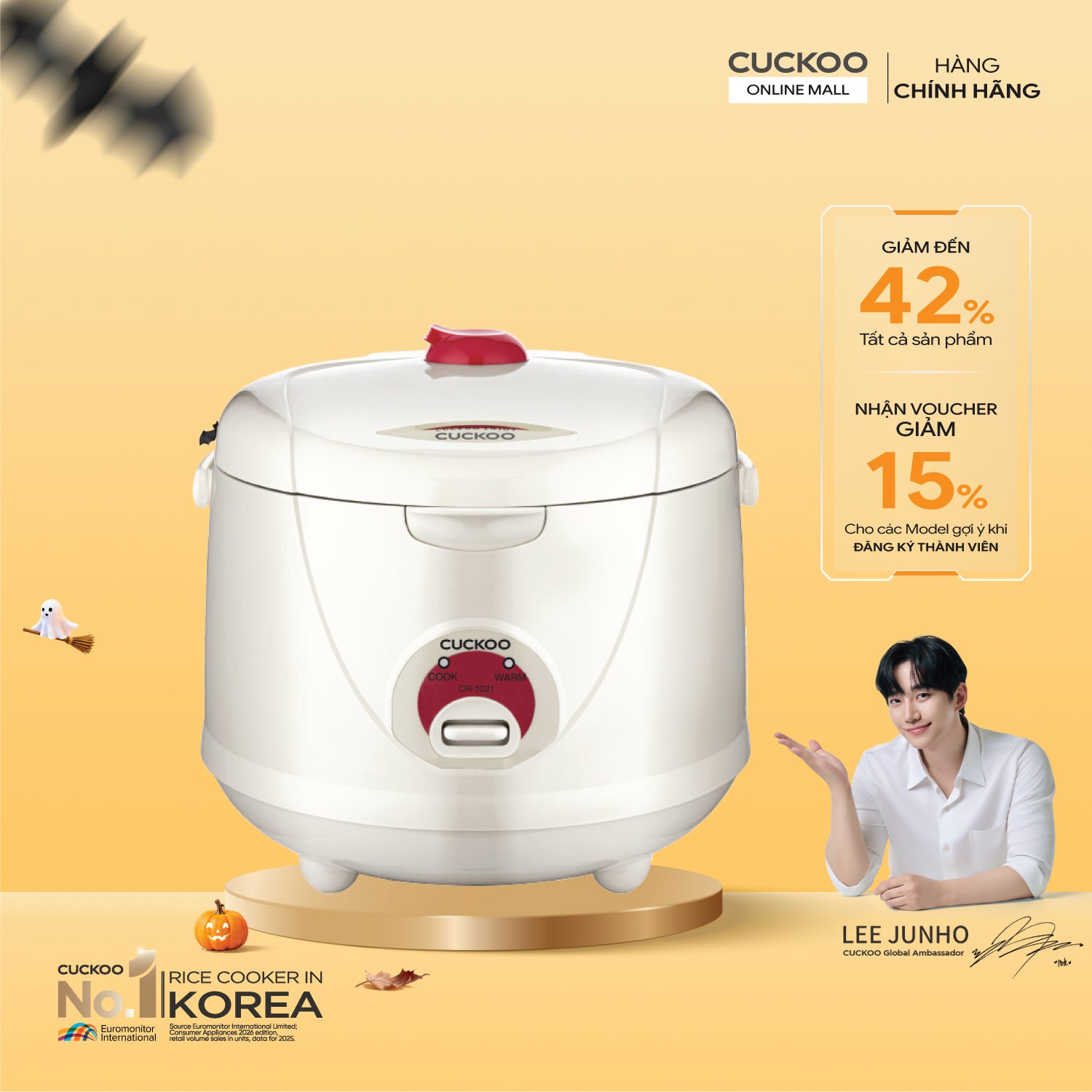 Nồi cơm điện 1.8 lít Cuckoo CR-1021/RDVNCV – ảnh 2