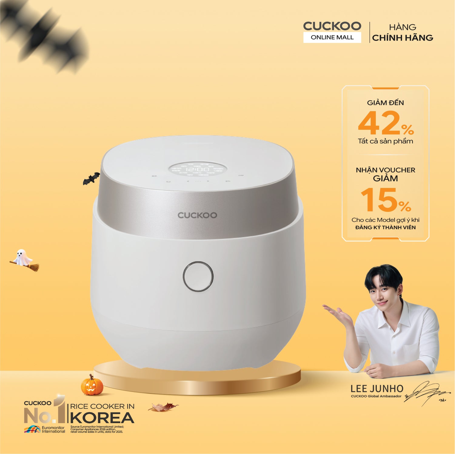 Nồi cơm điện tử 1.08 lít Cuckoo CR-0685GW