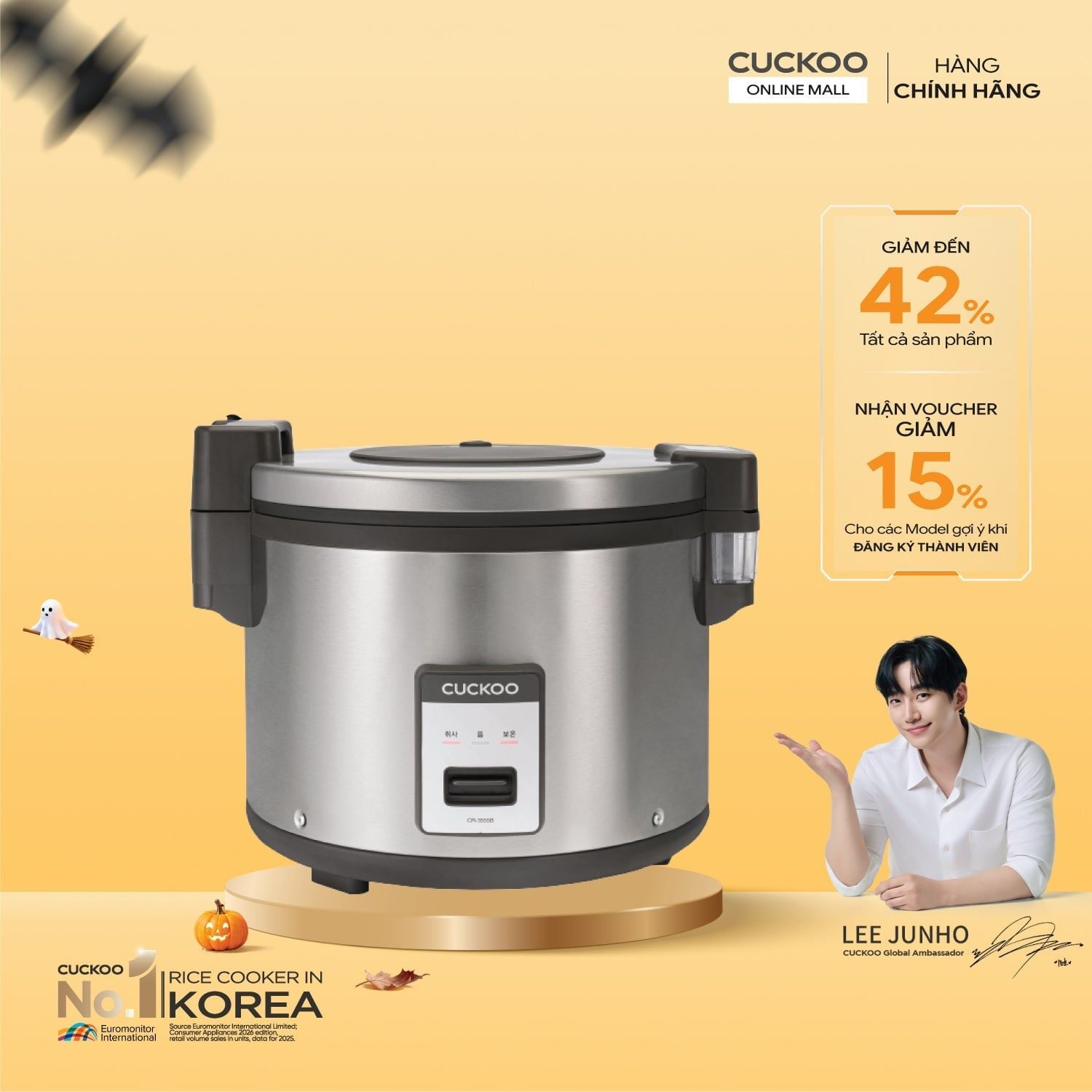 Nồi cơm điện công nghiệp 6.3 lít Cuckoo CR-3555/BKSTVNCRCV