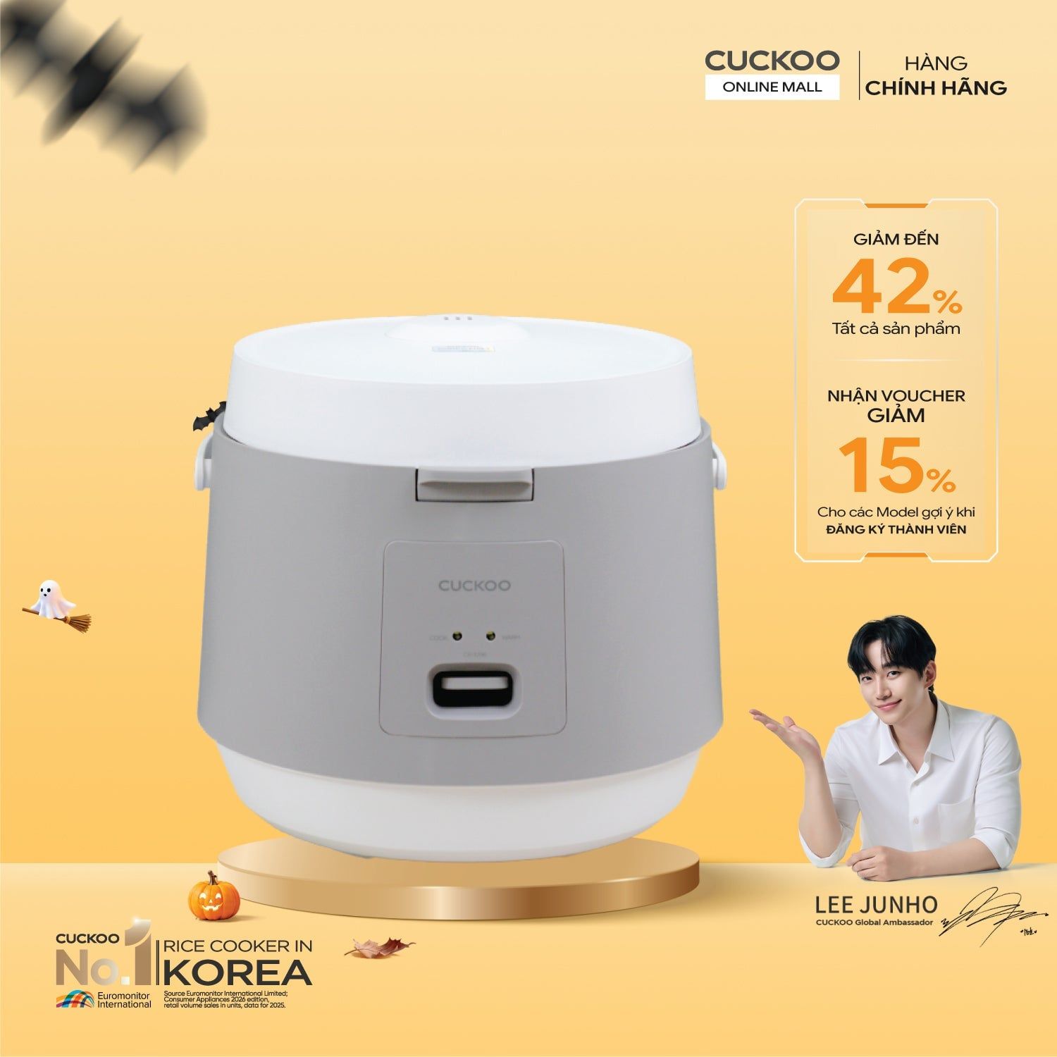 Nồi cơm điện 1.8 lít Cuckoo CR-1096/GRGRCRCKV