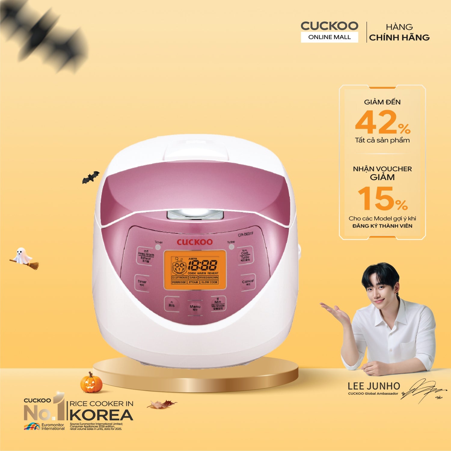 Nồi cơm điện tử 1.08 lít Cuckoo CR-0631F/WHSIVNCV – ảnh 2