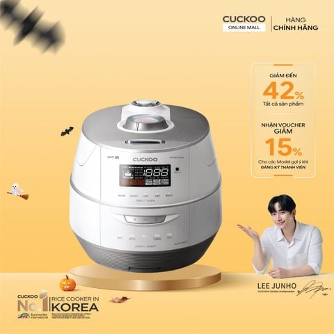 Nồi cơm điện tử áp suất kép cao tần 1.8 lít Cuckoo CRP-FHTAS1010FW