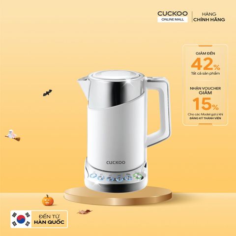 Bình đun siêu tốc điều chỉnh nhiệt độ 1.7 lít Cuckoo CK-A170T/WHVNCV