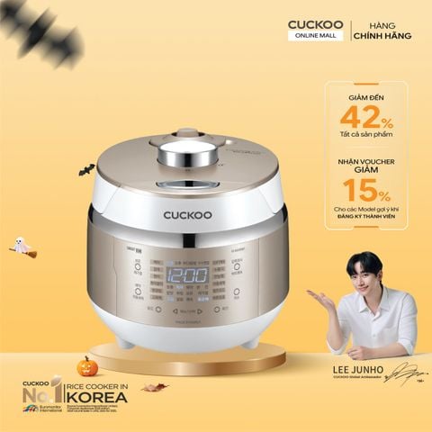 Nồi cơm điện tử áp suất cao tần 0.54 lít Cuckoo CRP-EHS0309F/WHGOVNCV