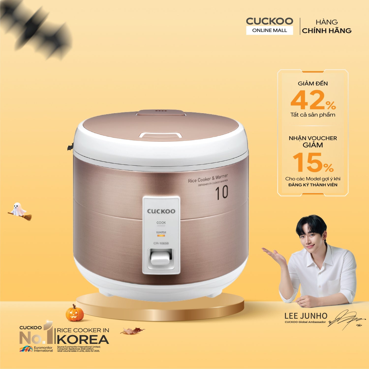 Nồi cơm điện 1.8 lít Cuckoo CR-1065/RDWHVNCV – ảnh 2