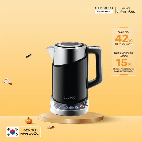 Bình đun siêu tốc điều chỉnh nhiệt độ 1.7 lít Cuckoo CK-A170T/BKVNCV