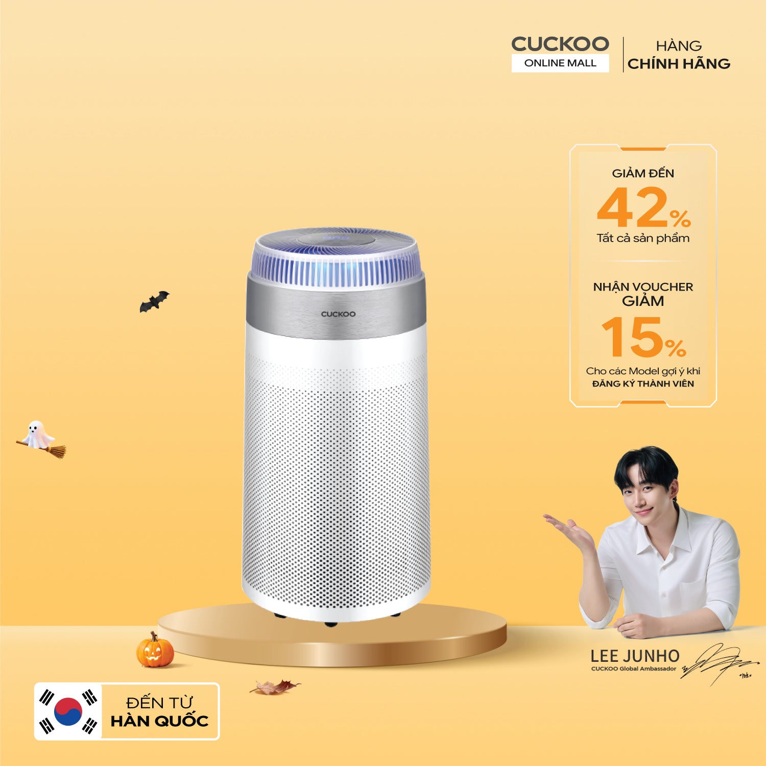 Máy lọc không khí Cuckoo CAC-D2410FW/WHCRVN(S)