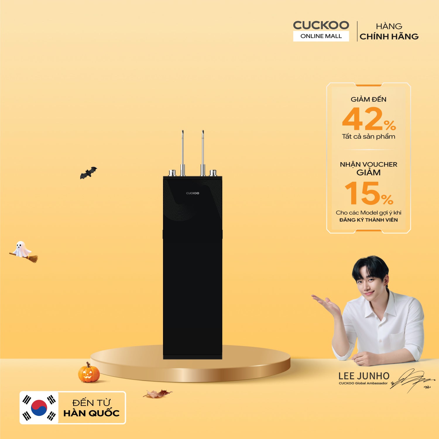Máy lọc nước nóng lạnh 11 lõi Cuckoo K-Pure Signature CP-FRPV1101S/BKCRVNCV