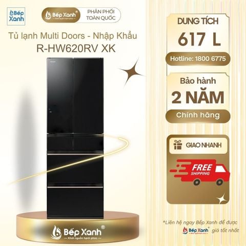 Tủ lạnh Hitachi Inverter 617 lít Multi Door R-HW620RV XK