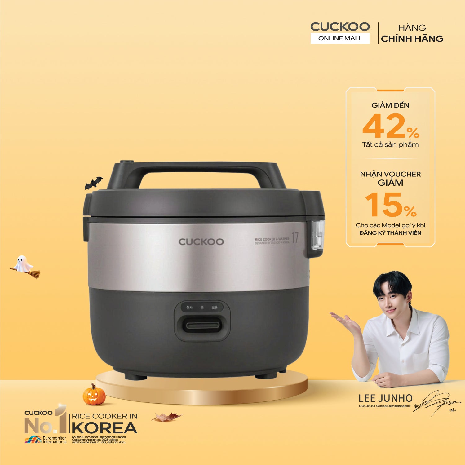 Nồi cơm điện 3 lít Cuckoo CR-1755/KBBKCRVN