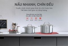 Bộ nồi inox 304 liền đáy Sunhouse healthy SHG703E ảnh 8