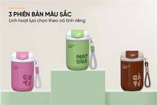 Bình giữ nhiệt flavor up 400ML Sunhouse KS-TU400FG – ảnh 5