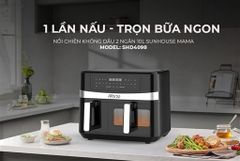 Nồi chiên không dầu 2 ngăn 10L Sunhouse Mama SHD4098 ảnh 5